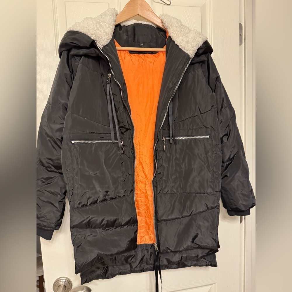 Women's Black 092 Universe® Women's Thickened Down Jacket - Picture 8 of 9